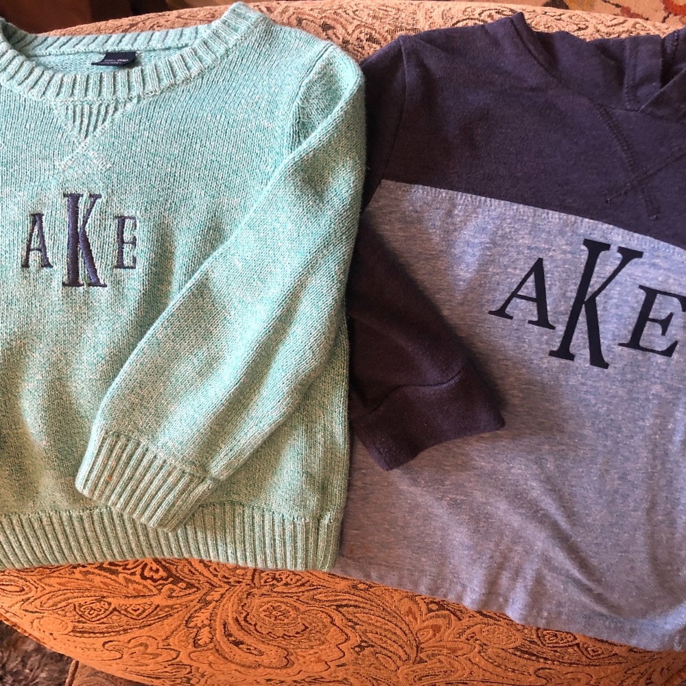 Sweater and shirt AKE monogram